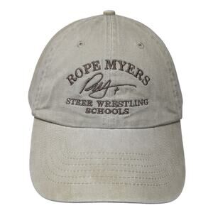 Rope Myers Steer Wrestling Schools Baseball Cap Brown OS Adjustable Headshots